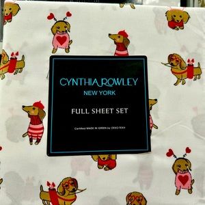 FULL size bed sheet set by Cynthia Rowley